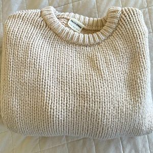 Zulu and zephyr chunky knit sweater US 8